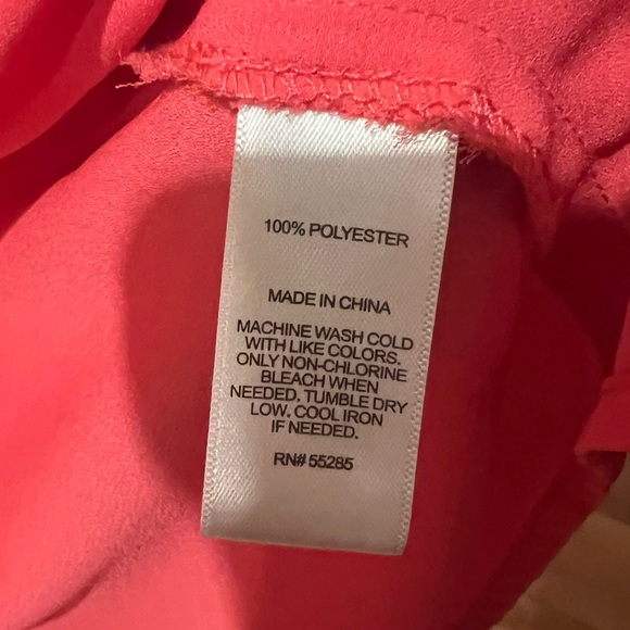 Express Button Down Shirt in Pink/Salmon - Picture 4 of 6